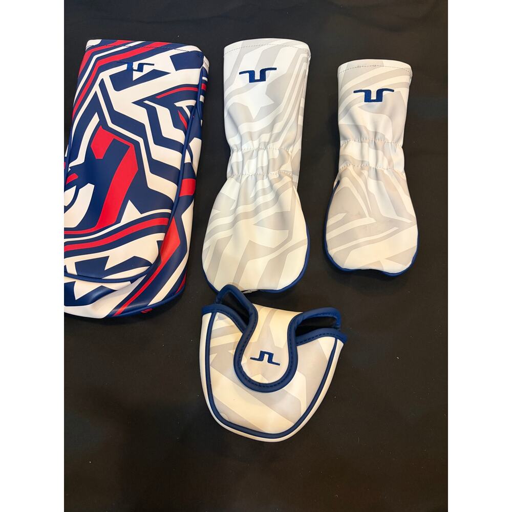J lindeberg USA Red/white /Blue Presidents Cup 4 Head Covers - Picture 8 of 11
